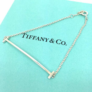 TIFFANY＆CO. ティファニー Tスマイル ブレスレット AG925 シルバー アクセサリー aq9418