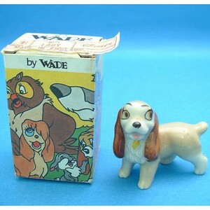 ディズニー　レディ　わんわん物語　Wadeフィギュア　Wade社（ウェイド）　イギリス　1960～1970年代　陶器製
