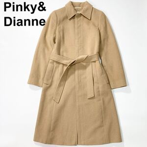 Pinky&Dianne ピンキー＆ダイアン ロングコート アンゴラ ウール キャメル 38 M レディース B122424-113