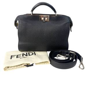 フェンディ FENDI レディース ピーカブー アイシーユー 7VA530 2way ショルダーバッグ ハンドバッグ 斜めがけ クロスボディ 訳あり【中古】