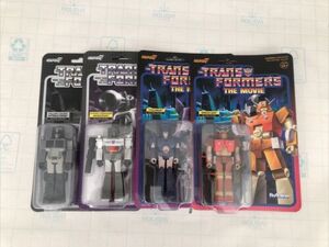 LOT OF 4 - Transformers Super 7 Reaction Figure, Fallen Leader, Megatron 海外 即決