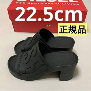 洗練されたデザイン ディーゼル DIESEL 正規品　PU チャンキーヒールサンダル　Sa-Pamela H　ブラック　22.5cm ¥29,700