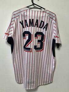 ZETT ヤクルトスワローズ 2013-2014 ホーム ユニフォーム 山田哲人 背番号23 サイズ フリー（XL）