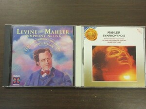 天8//CD////無傷!!///2枚セット★マーラー：交響曲第4,5番／レヴァイン（James Levine）