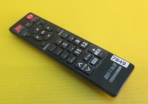 即発送！TV-7849■BUFFALO バッファロー 地上デジタルチューナー用リモコン ■ 電池蓋なし　動作品　保証付