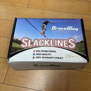 スラックライン セット　BRAVEWAY 遊具 スポーツ練習 フィットネス バランス 体幹 トレーニング アウトドア 子供 家庭用 12 m