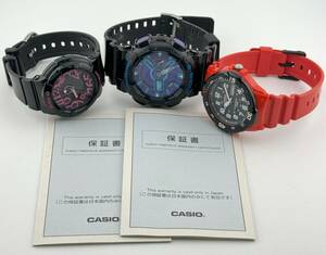 「カシオ　1円～」　「CASIO」　GA-110HC　MRW-200H　BGA-130　ジーショック　ベイビージー　腕時計　クォーツ　A8797