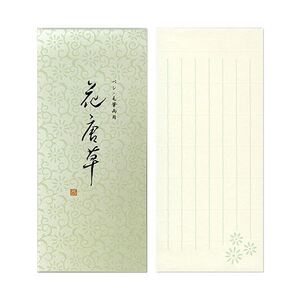 【新品】（まとめ） 日本ノート オキナ小型便箋 花唐草 82×186mm 縦6行 60枚 LP3185 1セット（5冊） 〔×3セット〕