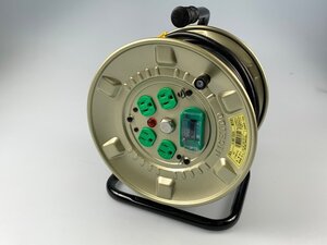 【中古】NICHIDO 日動工業 100V 屋内型ドラム 30m アース付 H-NNP-EB34 コードリール【同梱不可】