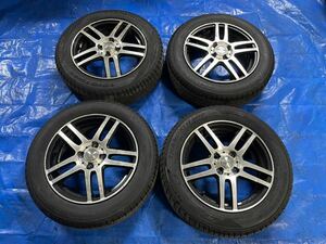 溝あり ENKEI エンケイ ZOLF ゾルフ 15インチ 5.5J +45 4穴 4H PCD100 175/65R15 4本 アクア ヴィッツ ラクティス