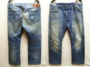 即決[W36]RRL USA製 GREAT PLAINS WASH SLIM FIT スリム ビンテージ デニム セルビッチ アメリカ パンツ■3354