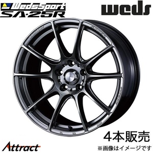 ウェッズスポーツ SA25R アクア P10系 16インチ アルミホイール 4本 プラチナシルバーブラック 0073692 WEDS WedsSport SA25R