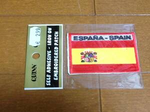 【即決 送料無料】 スペイン国旗のアイロンパッチ　新品　格安ワンコイン販売 クラフト用品 裁縫