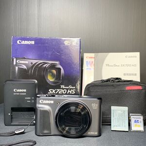 【美品】Canon キャノン PowerShot パワーショット SX720 HS コンパクトデジタルカメラ デジカメ バッテリー 充電器 取説 元箱付き 動作品