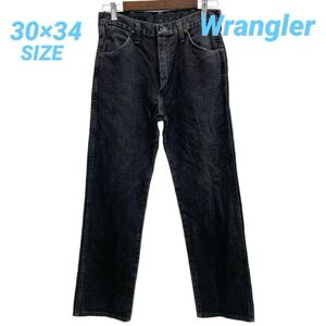 Wrangler ラングラー USA製 先染め ブラックジーンズ B10085