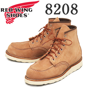 REDWING (レッドウィング) 8208 6inch Classic Moc 6インチモックトゥブーツ ダスティローズアビリーン US9D-約27cm