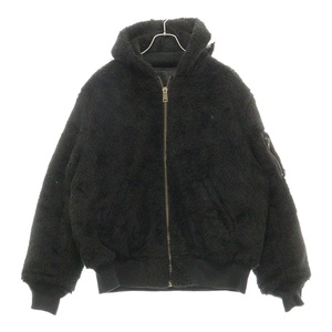 SUPREME シュプリーム 22AW Faux Fur Reversible MA-1 フードロゴファーリバーシブルフーディージャケット ブラック