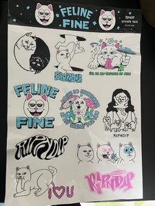 RIPNDIP FELINE FINE STICKER SHEET MULTI ステッカー