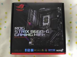 送料無料ASUS ROG STRIX B660-G GAMING WIFI IOパネル一体型 LGA1700インテルプロセッサー対応 Micro-ATXマザーボード 動作確認済 中古品