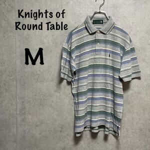 【KnightsofRoundTable】(M)半袖ポロシャツ＊ゴルフ＊胸ロゴ＊