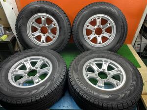 6t-3)良い冬265/70R16 ヨコハマice Guard G075 8.5分山 Weds +26 PCD139.7-6H