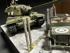 Dragon American M103A1 Heavy Tankタミヤ1／35 ミリタリーミニチュアシリーズ No.219 アメリカ陸軍 U.S.ジープウイリスMB ダイオラマ