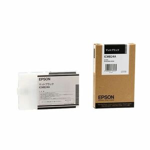 【新品】（まとめ） エプソン EPSON PX-P／K3インクカートリッジ マットブラック 110ml ICMB24A 1個 【×6セット】