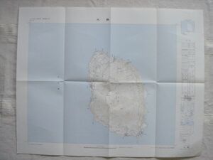 【地図】 大島 5万分の1 昭和44年発行/ 東京都 大島町 離島 伊豆七島 大島空港 三原山 二子山 相模灘 関東 国土地理院