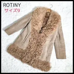 ☆ROTINY☆コート　毛皮　ムートン　ブラウン　サイズ9