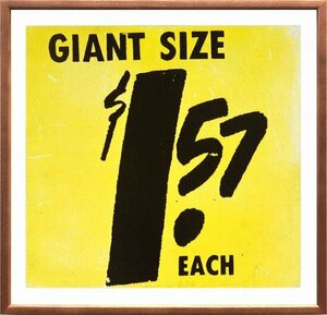 ◎アンディー・ウォーホル『$1.57GiantSize』複製画★【新品】