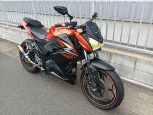 福岡県発 実働！福岡県発 実働！カワサキ Z250　ER250C　社外マフラー　走行距離表32,468km　HIDヘッドライト