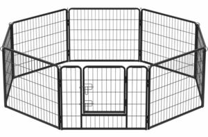 送料無料！新品未使用 小動物用 FEANDREA ペットフェンス カタチ変更可 犬ゲージ ペットサークル 扉付き クリスマス 大型 室