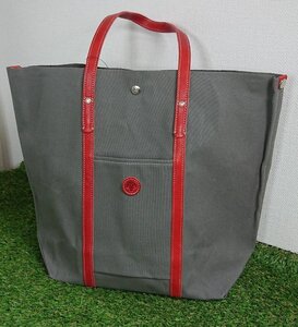 送料800円～木の庄帆布 セルヴィッチ トートバッグ Selvage TOTE セメントグレー（レッド）日本製 定価16,280税込/YA04-KG20-01STT-REGY