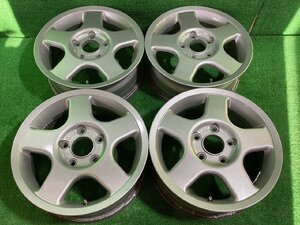 ブラッドレー 15インチアルミホイール 5.5J ＋45 5H PCD114.3 4本セット K0-4 YM