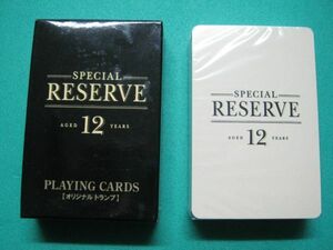 サントリーリザーブ オリジナルトランプ ノベルティー SPECIAL RESERVE AGED 12 YEARS 未開封　当時箱入