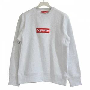 国内正規 新品 18AW SUPREME シュプリーム Box Logo Crewneck クルーネック スウェット Ash Grey グレー M R2A-245367