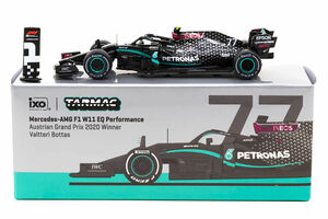 ターマックワークス x イクソ 1/64 メルセデス AMG F1 W11 #77 V.ボッタス オーストリアGP 2020 優勝 Tarmac x IXO ミニカー