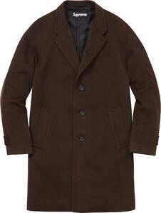 Supreme Loro Piana wool over coat 2015AW S size Brown 美中古 直営店購入正規品 ※訳アリ