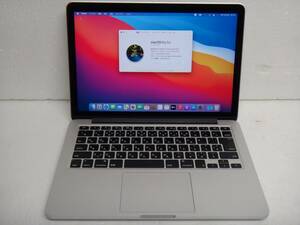 Apple MacBook Pro 13-inch Early2015 Retina display i5 2.7Ghz 128GB SSD メモリ 8GB mac Os Big Sur