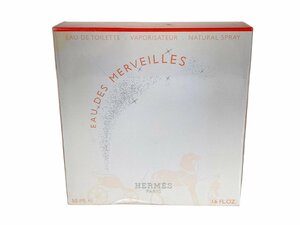 未使用　フィルム未開封　エルメス　HERMES　EAU DES MERVEILLES　オーデ メルヴェイユ　オードトワレ　スプレー　50ml　YK-6427