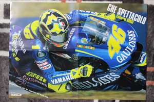 MotoGP GAULOISES FORTUNA YAMAHA YZR-M1 #46 バレンティーノ・ロッシ A2ポスター 未使用品 | ゴロワーズヤマハ モトGP