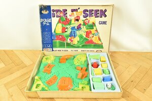 ▼希少 エポック社 かくれんぼゲーム 1960年代 hide and seek game ボードゲーム おもちゃ ■現状渡 玩具 ゲーム 昭和レトロ 当時物