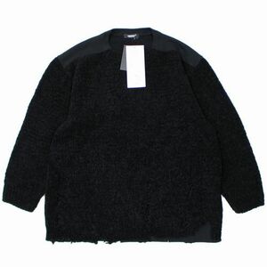 UNDERCOVER アンダーカバー 23AW ナイロンウールニットプルオーバー 2 ブラック