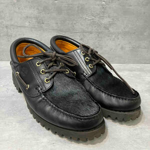 Timberland×END. 3 Eye Lug Shue サイズ:28cm A69BY A85148 ハラコ切替 レザーシューズ ティンバーランド エンド