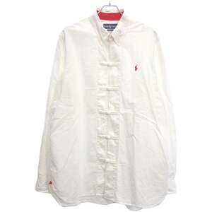 RALPH LAUREN×CLOT ラルフローレン クロット CHEN BD SHIRT ボタンダウンチャイナシャツ ホワイト XL IT9R0IUOH0ZK