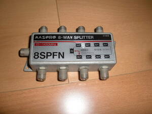 送料185円可！　マスプロ 　3WAY SPLITTER 8SPFN 　 8分配器 　USED 