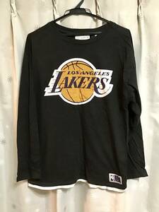 【ZARA/ザラ】NBA★レイカーズ★長袖Tシャツ/164cm★ブラック★バスケット★キッズ★USED