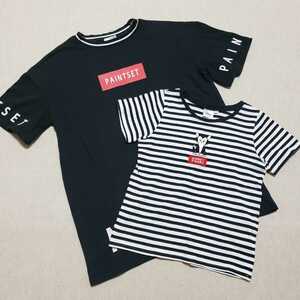 子供服 KIDS 半袖Tシャツ ボーダー柄 ボーダーTシャツ 半袖ワンピース 140センチ