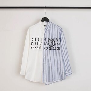 Maison Margiela メゾン マルジェラ カレンダーロゴ MM6 Long-sleeved Shirt シャツ 希少 サイズ M TJ 1