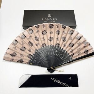 新品箱付 ランバン LANVAN 扇子 チャーム付 ケース付 17A